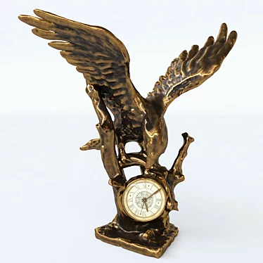 Majestic Eagle Timepiece 3D model image 1 