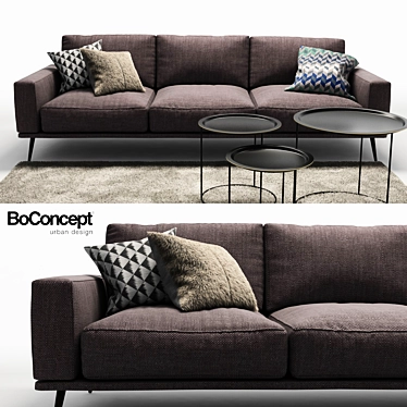 Bo Concept Carlton Sofa 3D model image 1 