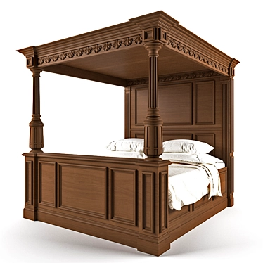 Luxury Clive Christian Bed 3D model image 1 