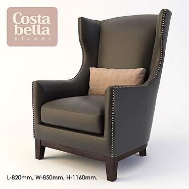 Elegant Viscount Costa Bella Chair 3D model image 1 