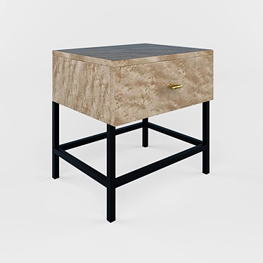 Bird's Eye Bedside Table ST001 by Homemotions 3D model image 1 