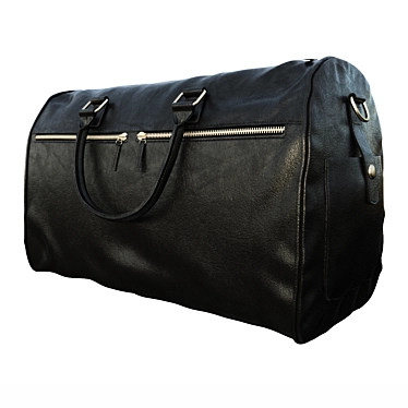 Luxe Travel Bag: Lanfort Black 3D model image 1 