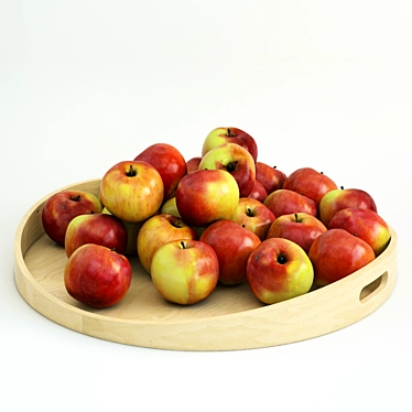 Fresh and Juicy Apples 3D model image 1 