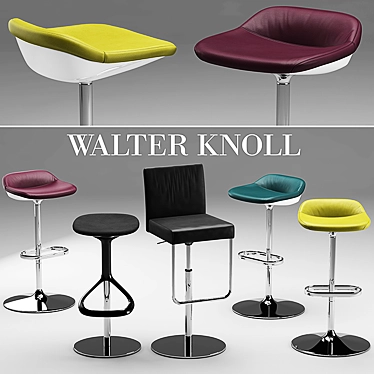 Sleek and Stylish Stools: Walter Knoll 3D model image 1 