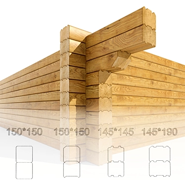 Timber for wood houses