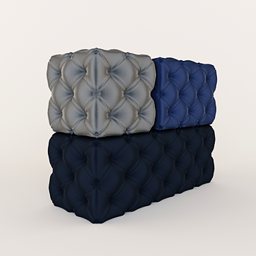 3 Puff Pack: Soft. Cozy. Comfortable. 3D model image 1 