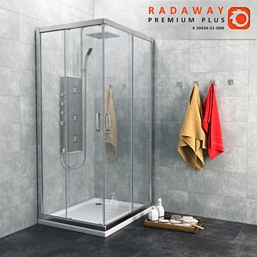 Radaway Premium Plus Shower Cabin 3D model image 1 