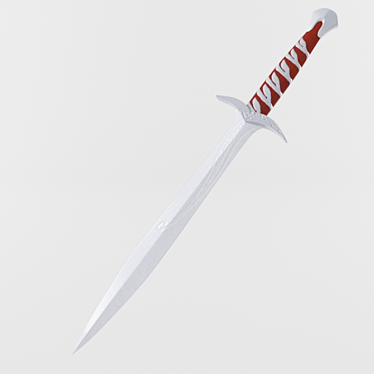 Elven Engraved Hobbit Sting Dagger 3D model image 1 