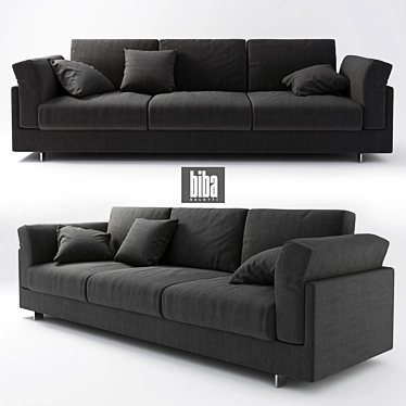 Modern and Versatile Biba Zeno Sofa 3D model image 1 