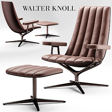 Walter Knoll Healey Lounge Armchair 3D model image 1 