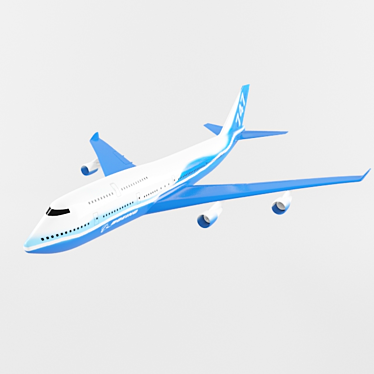 Animated Boeing 747 Model - Ultimate Aviation Experience 3D model image 1 