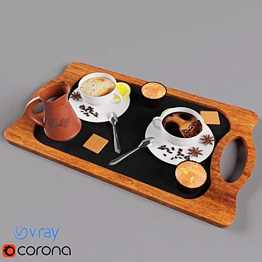 Coffee Lover's Set 3D model image 1 