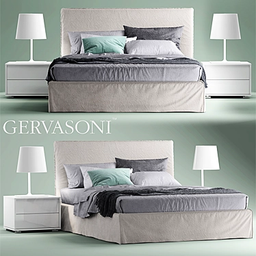 Ghost 80E Bed - Gervasoni's Hauntingly Beautiful Design 3D model image 1 