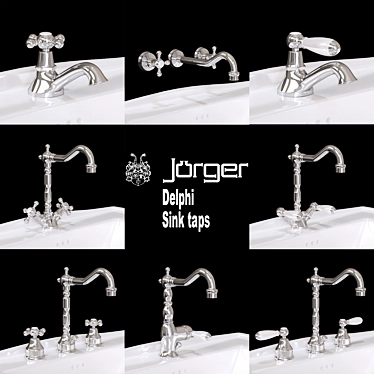 Jorger Delphi Sink Taps 3D model image 1 