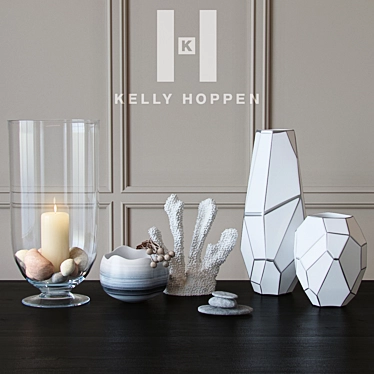  Kelly Hoppen Orbit Vase Set 3D model image 1 