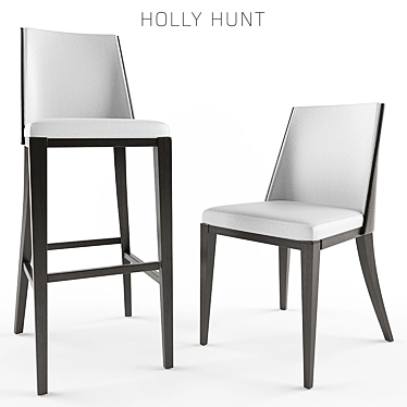Modern Luxury Crescent Chair 3D model image 1 