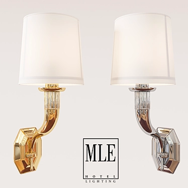 Elegant Classic Wall Sconce 3D model image 1 