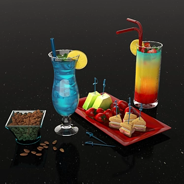 Sips & Nibbles Combo 3D model image 1 