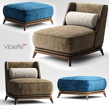 Elegant Comfort: Vibieffe OPERA Armchair 3D model image 1 