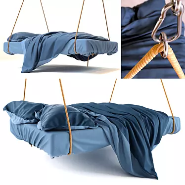 Hanging Bed: Perfect for Any Space 3D model image 1 