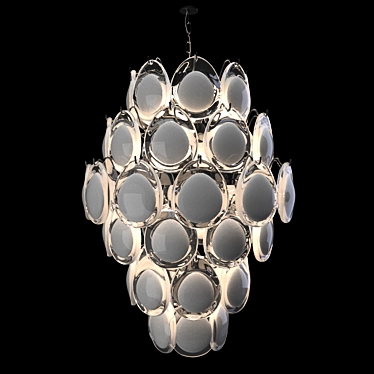 Luxury Caviar Pendant Light 3D model image 1 