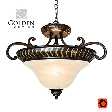 Golden Lighting Jefferson 6029-SF EB Pendant Light 3D model image 1 