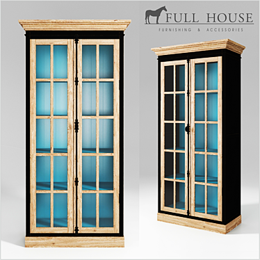 Spacious Full House Wardrobe 3D model image 1 