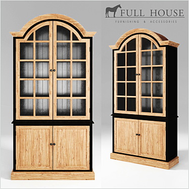 Maximizing Space: FULL HOUSE Display Cabinet 3D model image 1 