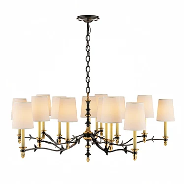 Luxury Orb Pendant Chandelier 3D model image 1 