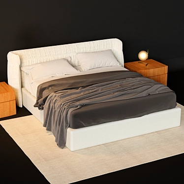 OREGON Bed by Alf Da Fre 3D model image 1 