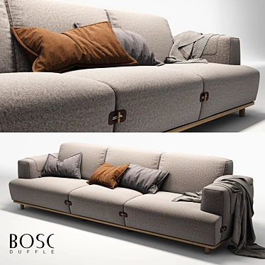 Bosc Duffle 3-Seater Sofa 3D model image 1 