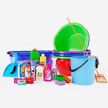 Home Essentials Set: Chemicals & Equipment 3D model image 1 