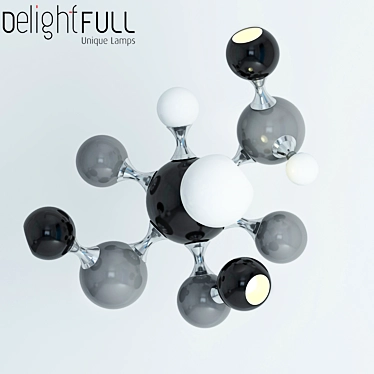 Elegant Atomic Sconce: Illuminate Your Space 3D model image 1 