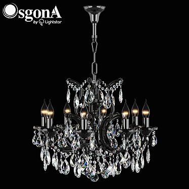 ChampaNero Crystal Pendant Light 3D model image 1 