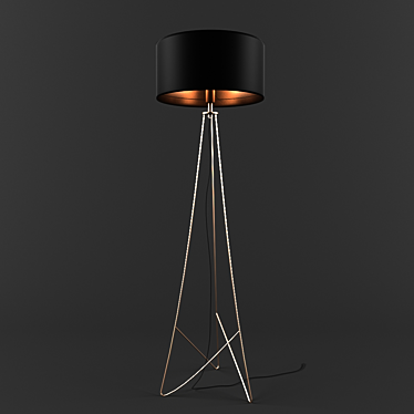 Elegant ELGO 90201 Floorlamp 3D model image 1 