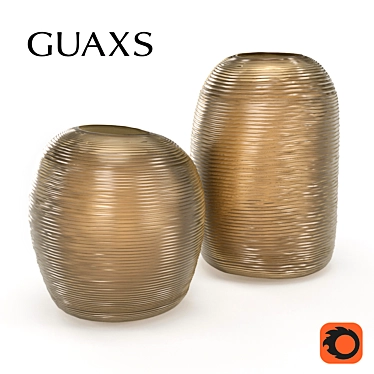 Handcrafted Glass Patar Vase 3D model image 1 