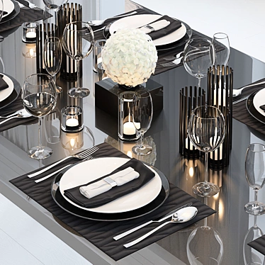 Elegant Table Accents 3D model image 1 