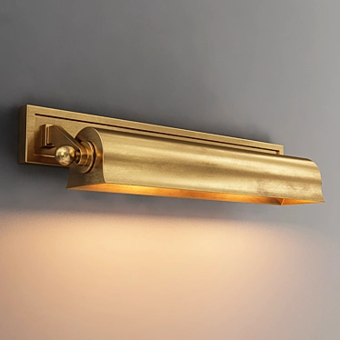 Modern Cody Sconce by Gramercy: Elegant Brass Design 3D model image 1 