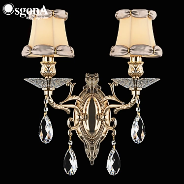 Elegant Fiocco Osgona Crystal Wall Light 3D model image 1 