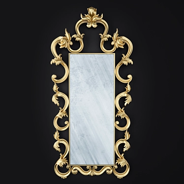 Classic Ribiere Mirror: Timeless Elegance! 3D model image 1 