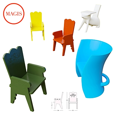 Magis Corona Render Kit: Perfect for Children's Playrooms 3D model image 1 