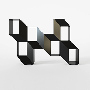 Modern Steel Console Table "Rocky" - 95x140x36 cm 3D model image 1 