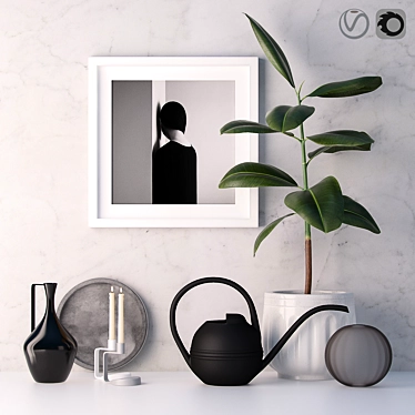 Decorative set with ficus