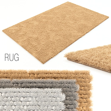 Luxury Saint Tropez Shag Rug 3D model image 1 