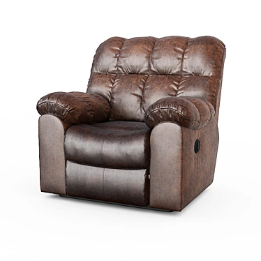 Chamois Recliner: Luxurious Comfort 3D model image 1 