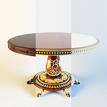 Luxury Wood Table "Margarita 3D model image 1 