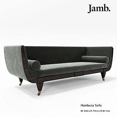 Elegant Hanbury Sofa: Timeless Luxury 3D model image 1 