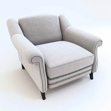 Title: Elegant Laura Ashley Armchair 3D model image 1 