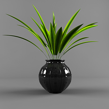 Decorative Plant Vase Set 3D model image 1 