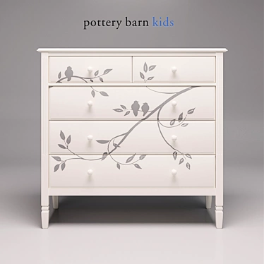 Madeline Dresser: Elegant and Functional Kids Furniture 3D model image 1 